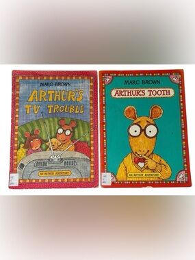 🎉6/$20 ARTHUR BOOK BUNDLE ‘ARTHUR’S TV TROUBLE’ ‘ARTHUR’S TOOTH’ MARC BROWN